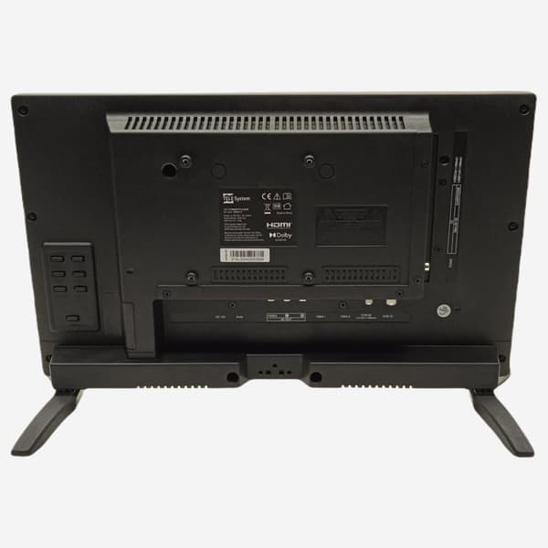 Smart HD Slim TV til Autocamper & Campingvogn 19 tommer 12 volt Palco inkl. drejeligt vægbeslag