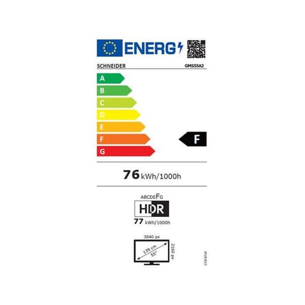 SCHNEIDER GMS55A2 55'' LED-TV - UHD 4K - Smart TV - Wi-Fi