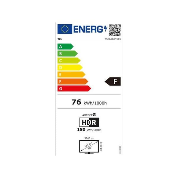 TCL 55C69BPRO QLED TV - 55 tum - UHD 4K - Wi-Fi - HDR