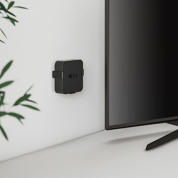 Holder til Apple TV HD 4K 1st/2nd/3rd/4th Gen. Svart