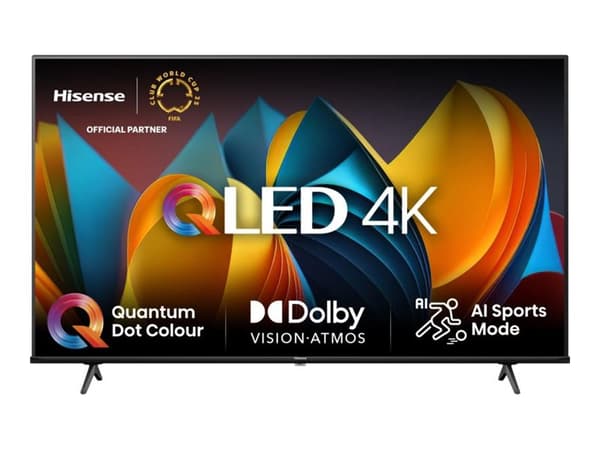 TV Hisense Hisense 55E77NQ, QLED TV - 55 - musta, UltraHD/4K, kolminkertainen viritin, PVR