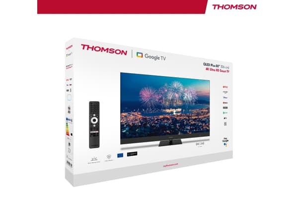 Thomson 50QG6C14, 127 cm (50"), 3840 x 2160 piksler, QLED, Smart TV, Wi-Fi, Sort