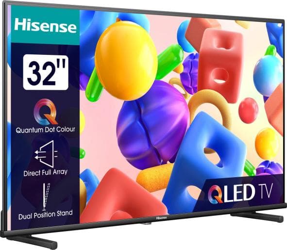 Hisense 32A5KQ, 81,3 cm (32"), 1920 x 1080 piksler, QLED, Smart TV, Wi-Fi, Sort