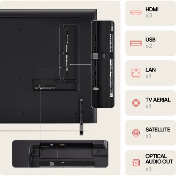 LG 55'' QNED 80 4K TV 2024