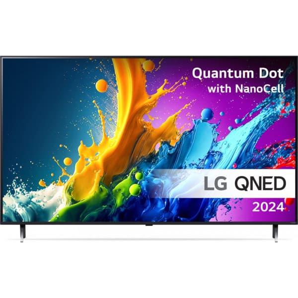 LG 55'' QNED80 4K TV 2024 Svart