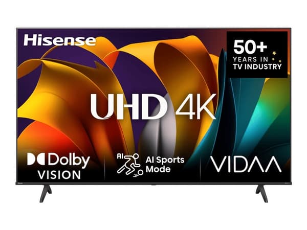 Hisense 75A6N - 75" Diagonalklasse A6N Series LED-bakgrunnsbelyst LCD TV - Smart TV - VIDAA - 4K UHD (2160p) 3840 x 2160 - HDR - Direct LED - svart Sort