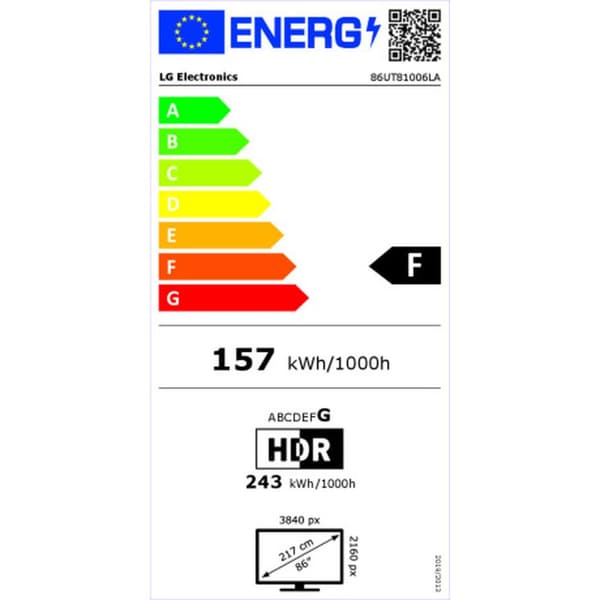 Smart TV LG 86UT81006LA.AEU 4K Ultra HD 86" LED HD
