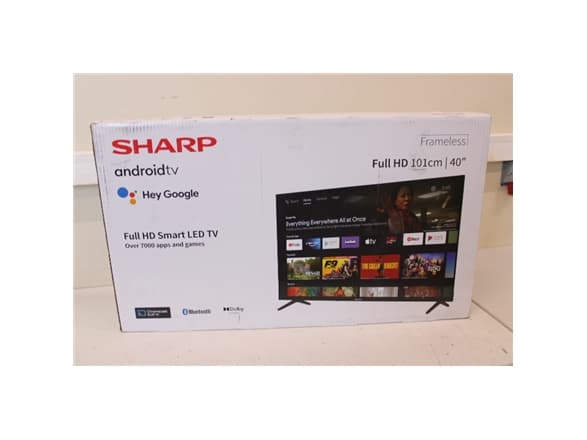 Sharp 40FH2EA | 40" (101 cm) | Smart TV | Android TV | FHD | Black | DAMAGED PACKAGING