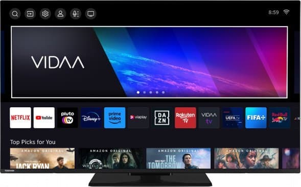 Toshiba Toshiba 55UV3463DAW TV, LED TV - 55 - svart, UltraHD/4K, trippel tuner, SmartTV, VIDAA