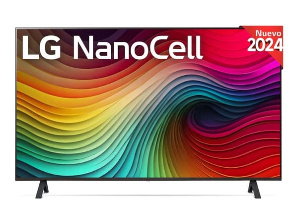 LG 43NANO82T6B - 43" Diagonalklasse Nano82-serien LED-bakgrunnsbelyst LCD TV - Smart TV - webOS - 4K UHD (2160p) 3840 x 2160 - HDR - Nano Cell Displa Sort