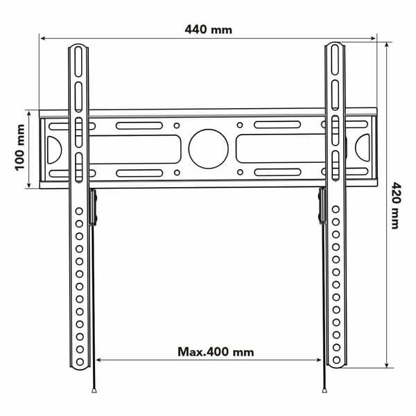 TV-holder Nox-Xtreme NXLITEWALLSTAND 23"-55" 35 kg