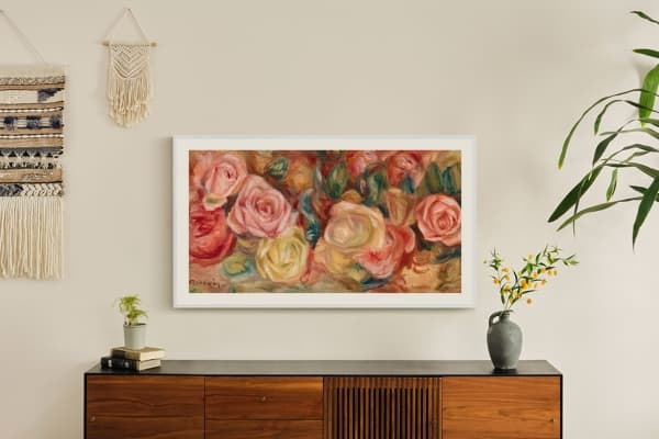 Samsung GQ75LS03DAU - 75" Diagonalklasse The Frame LS03D Series LED-bakgrunnsbelyst LCD TV - QLED - Smart TV - Tizen OS - 4K UHD (2160p) 3840 x 2160