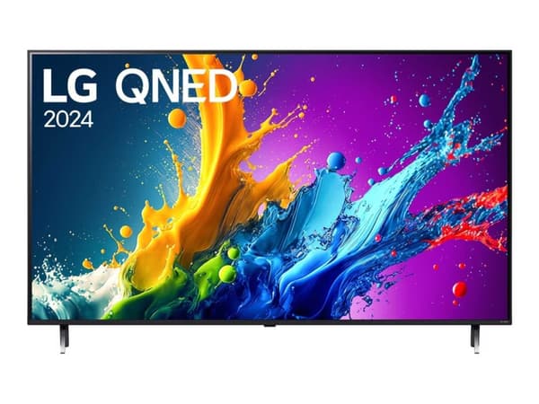 LG 55QNED80T3A - 55" Diagonalklasse QNED80 Series LED-bakgrunnsbelyst LCD TV - QNED - Smart TV - webOS - 4K UHD (2160p) 3840 x 2160 - HDR - Edge LED Sort