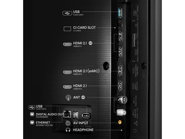Hisense 65U7NQ - 65" Diagonalklasse U7NQ Series LED-bakgrunnsbelyst LCD TV - ULED Mini LED - Smart TV - VIDAA - 4K UHD (2160p) 3840 x 2160 - HDR - Mi