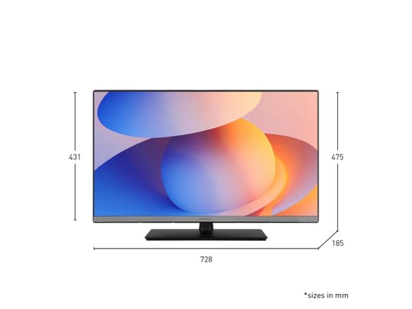 Panasonic TB-32S40AEZ, 81,3 cm (32"), 1366 x 768 piksler, HD, LED, DVB-C, DVB-S2, DVB-T, DVB-T2, Sort