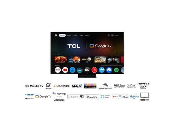 TCL 75C765 - 75" Diagonal klass C76 Series LED-bakgrundsbelyst LCD-TV - QD-Mini LED - Smart TV - Google TV - 4K UHD (2160p) 3840 x 2160 - HDR - Quant