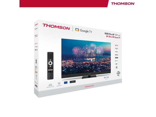 Thomson 43QG6C14 - 43" Diagonal klass LED-bakgrundsbelyst LCD-TV - QLED Plus - Smart TV - Google TV - 4K UHD (2160p) 3840 x 2160 - HDR - Direct LED,