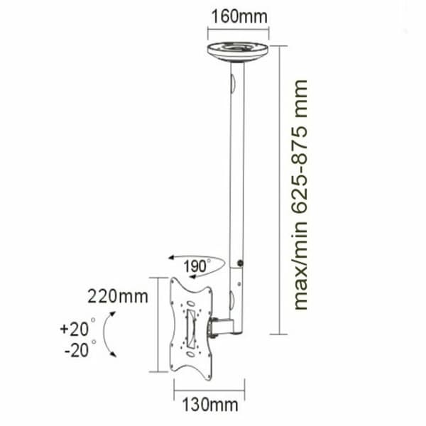 TV-fäste MacLean MC-504A S 23" 42" 30 Kg
