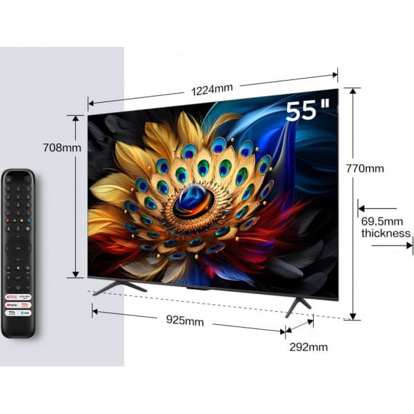 TCL 55" C655 – 4K QLED Google TV