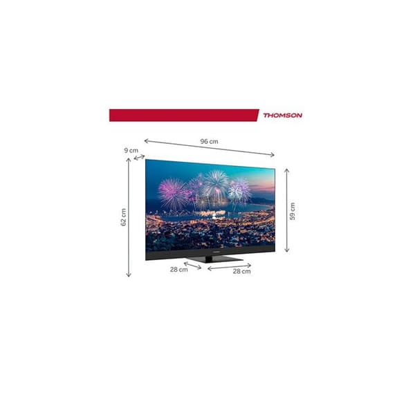 TV QLED 4K - THOMSON - 43QG6C14 - 109 cm - Google TV - Dolby Atmos