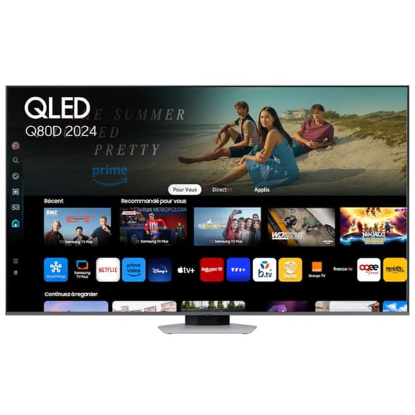 Samsung Tq55q80dat 55´´ 4k Qled Tv Sølv