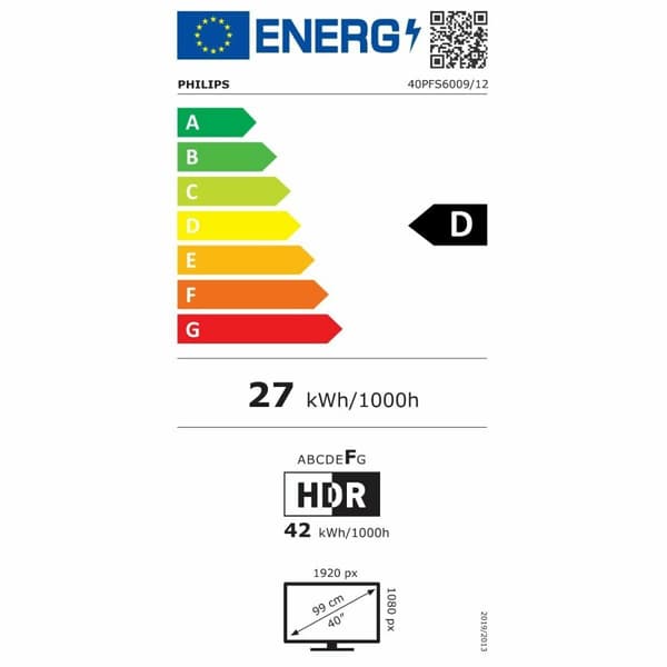 Smart TV Philips 40PFS6009/12 Full HD 40" LED HDR