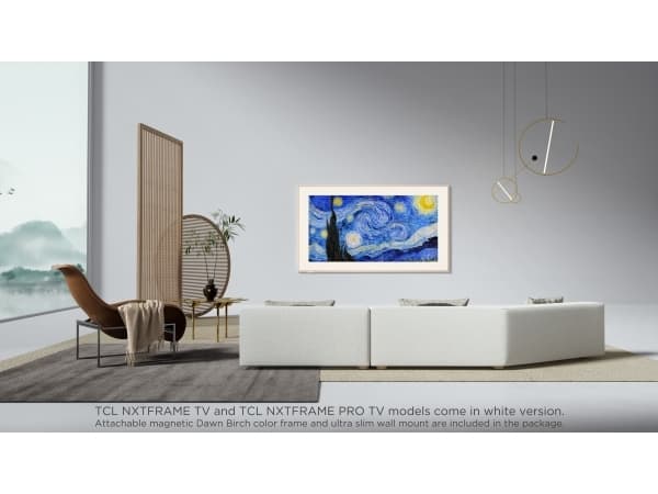 TCL NXTFRAME 55A300W - 55" Diagonalklasse (54.5" synlig) - A300W Series LED-bakgrunnsbelyst LCD TV - QLED Pro - Smart TV - Google TV - 4K UHD (2160p)