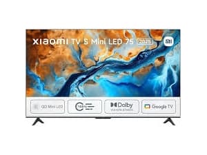 Xiaomi TV S Mini LED 75 2025, 190.5 cm (75"), 3840 x 2160 pixels, LED, Smart TV, Wi-Fi, Black