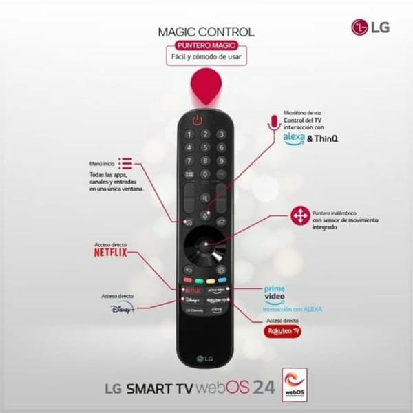 Smart TV LG 65QNED87T6B 4K Ultra HD 65" HDR Edge-LED QNED