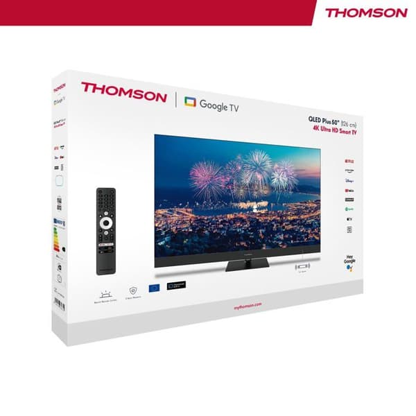 THOMSON TV QLED 4K 126 cm 50QG6C14 QLED Plus Google TV med soundbar