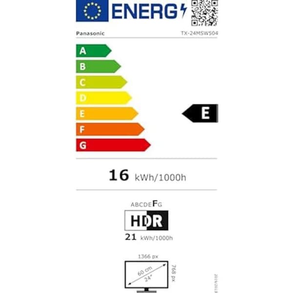TV Panasonic TX-24MSW504 61 cm (24") HD Smart TV WiFi Svart