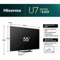 Miniatyrbild 3 av 10: Smart TV Hisense 55U7NQ 4K Ultra HD 55" LED HDR