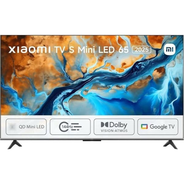 Smart TV Xiaomi S MINILED 2025 4K Ultra HD 65" HDR QLED Svart