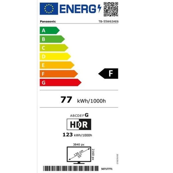 139 cm (55 tum) UHD LED-TV Panasonic TB-55W63AE6