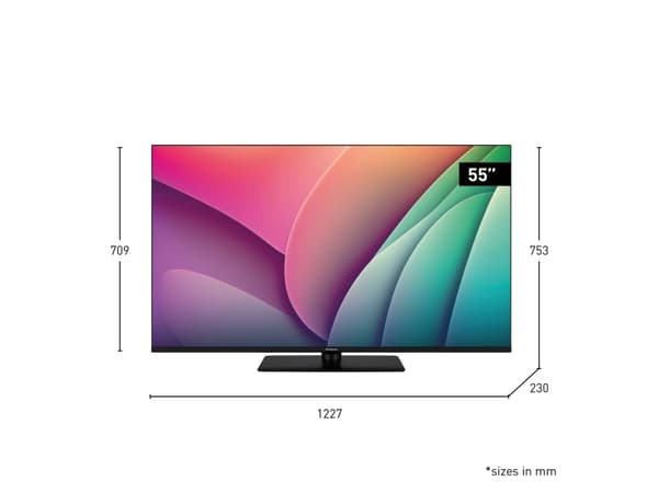 Panasonic TV 55W80AEZ - 55" Diagonaalinen klasse W80-sarjan LED-pussillinen LCD-TV - QLED - Smart TV - Fire TV - 4K UHD (2160p) 3840 x 2160 - HDR - 4