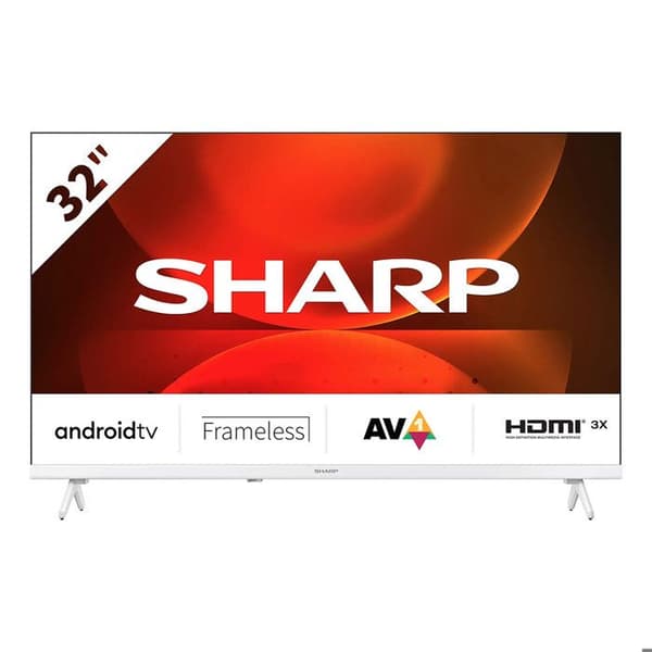 32' (81 cm) HD LED-TV - SHARP - 3x HDMI - 2.0 16W ljud Vit