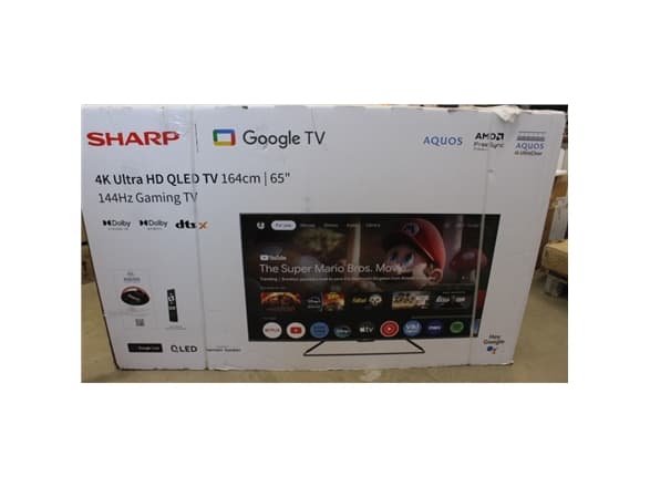 Sharp | 65GR8265E | 65 | Smart TV | Google TV | UHD | DAMAGED PACKAGING one size