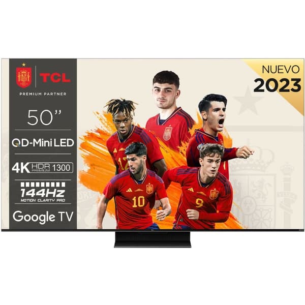 Smart TV TCL 50C805 4K Ultra HD 50" QLED musta