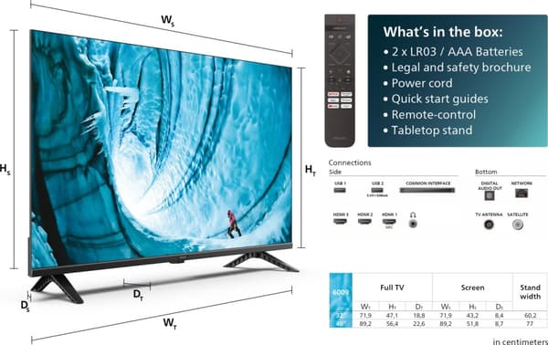 Philips 32" PHS6009 - HD-klar LED-TV