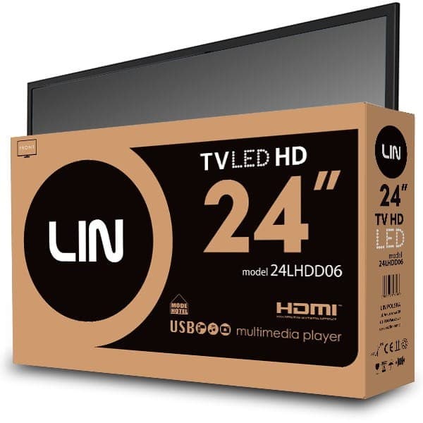 LIN 24LHDD06 HD Ready DVB-T2 Sort