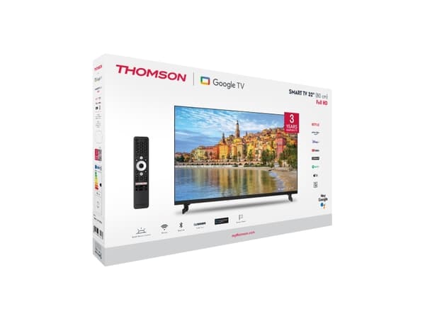 Thomson 32FG2S14, 81,3 cm (32"), 1920 x 1080 piksler, LED, Smart TV, Wi-Fi, Sort