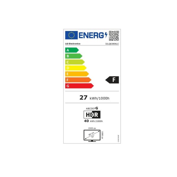Televisio LG 32LQ63806LC 32" Full HD LED