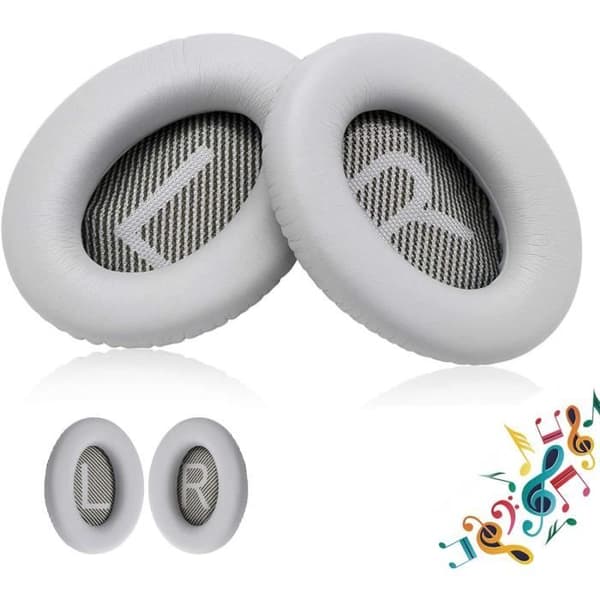 Öronkuddar - GENERISK - Bose QuietComfort 35 II - Justerbar bomull - Silver - Optimal komfort