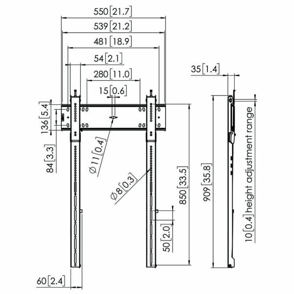 TV-holder Vogel's 7368150 43" 100" 100 kg