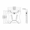 Miniatyrbillede 2 af 3: TV-holder Neomounts NM-W25BLACK 10" 30" 25 kg