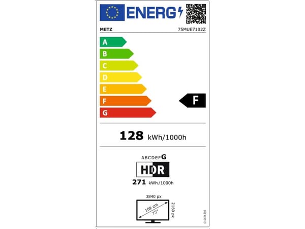 Metz Blue 75MUE7102Z 75 UHD m. Google TV