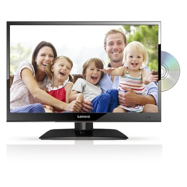 Lenco DVL-1662BK - 16" HD LED-TV DVB-T/T2/S2/C Inbyggd DVD-spelare - Svart