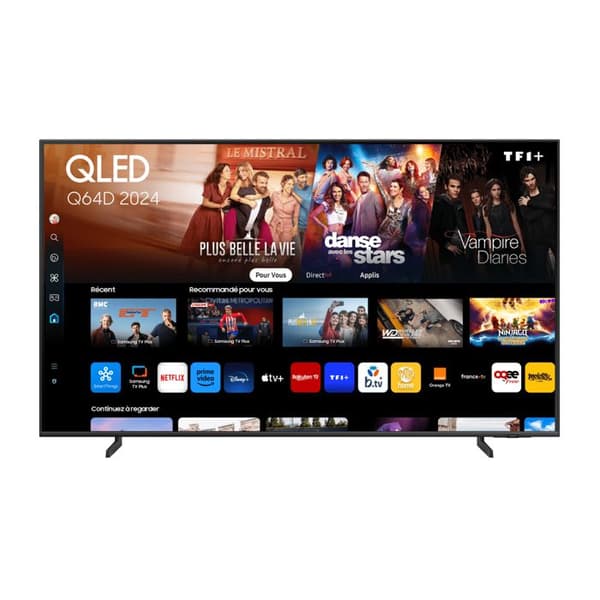 TV QLED 4K - SAMSUNG - TQ75Q64D - 75 tum - Smart TV Tizen - Tunn design 25 mm