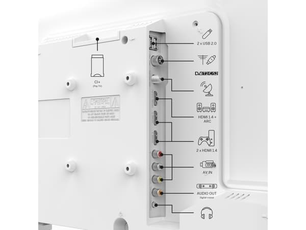 Thomson 40FD2S13W, 101,6 cm (40"), 1920 x 1080 pixlar, Full HD, LED, DVB-C, DVB-S, DVB-S2, DVB-T, DVB-T2, Vit