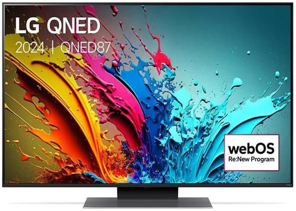 TV QNED - LG - 50QNED87 - 126 cm - 4K UHD - Smart TV - Wi-Fi Svart, Silver